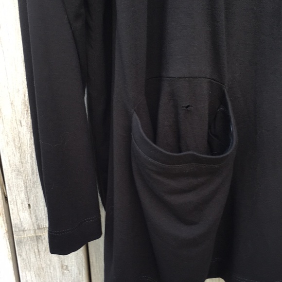 J. Jill Wearever Collection Two Button Crewneck Cardigan Black 4X - Picture 12 of 13